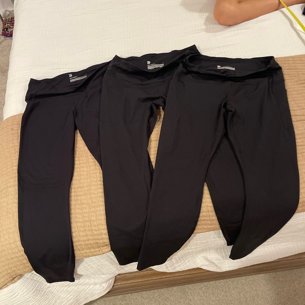 all in motion Black Performance Leggings Trio